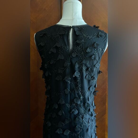 Max Studio Black Textured Midi Dress - Picture 7 of 9